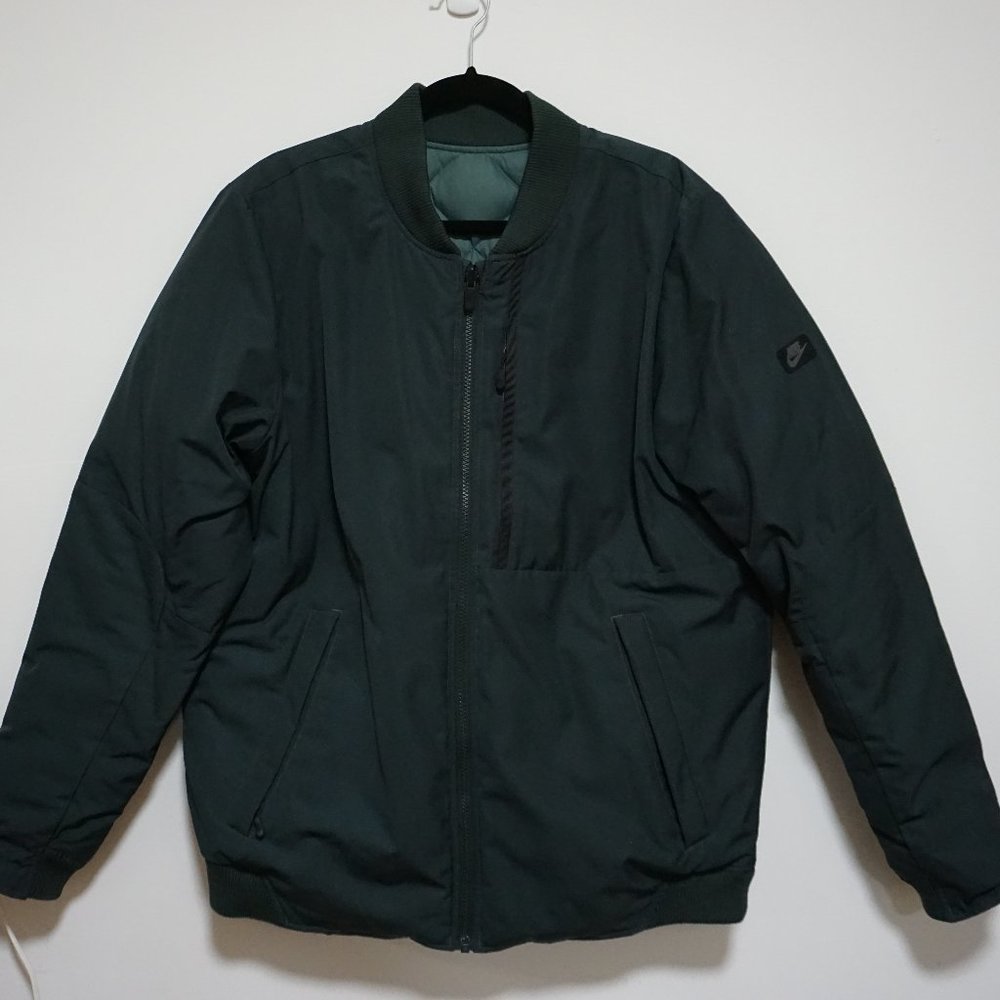 Nike Reversible Bomber Jacket - Down Insulated - Green/Seaweed - Large
